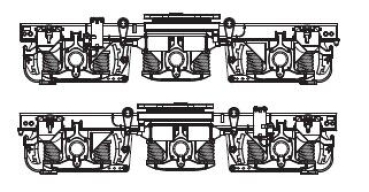 G Piko Ersatzteile D HSB Diesellokomotive BR 199 892, 4A, Ep.V, Drehgestellblende seitlich V199, etc..............................