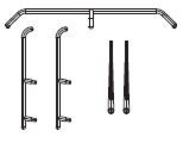 G Piko Ersatzteile D DR Diesellokomotive BR 132, 6A, Ep.IV, Handstangen- Scheibenwischer, etc..............................