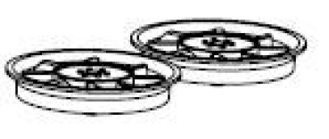 G Piko Ersatzteile D EBS Diesellokomotive BR 232 592- 6, Ep.VI, Lüfter rund Dach, St.2x, etc.......................