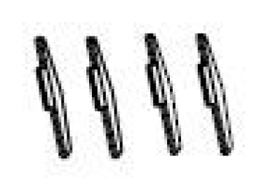 G Piko Ersatzteile DDR DR Diesellokomotive BR 106, 4A, Ep.IV, gelb, L= 412mm, Windabweiser, St.4x, etc................