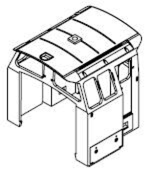 G Piko Ersatzteile DDR DR Diesellokomotive BR 106, 4A, Ep.IV, gelb, L= 412mm, Führerhaus, etc.....................