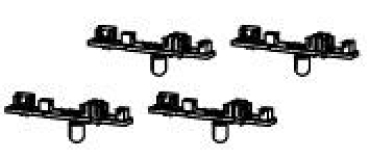 G Piko Ersatzteile D DDR DR Diesellokomotive BR 106, 4A, Ep.IV, gelb, L= 412mm, Leiterplatte Triebwerksbeleuchtung, St.4x, etc..................................