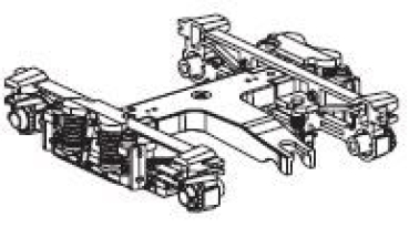 G Piko Ersatzteile A ÖBB Reisezugsteuerwagen " Railjet ",4A, Kl.1, Ep.VI, Drehgestell, Deichsel kurz, etc.......................