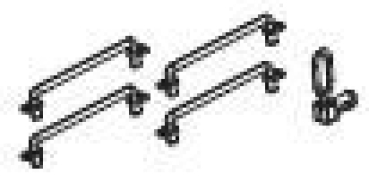 G Piko Ersatzteile DDR DR Kübelwagen mit Bremserbühne 2A, Ep.IV, grau, Hängeösen, Griffstange, St4x, etc..................