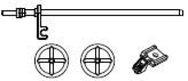 G Piko Ersatzteile D PRI Zementsilowagen mit Bremserbühne, grau, 2A, Ep.V, KVG, Handbremskurbel, Winkel, Handrad, etc...............