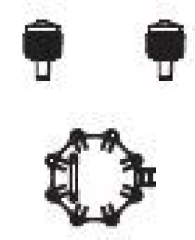 G Piko Ersatzteile US AT & SF Santa Fe Kesselwagen, 4A, silber, Nr. 312003, Domventil, Luke, etc..........