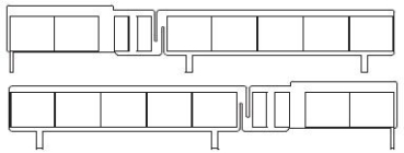 N Piko Ersatzteile Dieseltriebwagen Seitenfenster rechts+ links, Endwagen B, etc......................................................