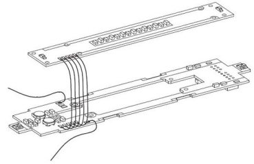 N Piko Ersatzteile Schienenbus Leiterplatte mit beleuchtungs- Platine+ Kabel, etc...............................................................