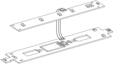 N Piko Ersatzteile Schienenbus VS Leiterplatte mit Beleuchtungs- Platine+ Kabel, etc..........................................................