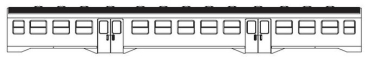 N Piko Ersatzteile Dieseltriebwagen Gehäuse mit Fenster MW, etc...........................................................................