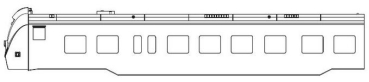 N Piko Ersatzteile Elektrotriebwagen Gehäuse EW A mit Fenster, etc......................................................................