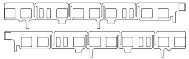 N Piko Ersatzteile Elektrotriebwagen A/ B Fenster Endwagen, etc...................................................