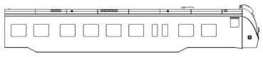 N Piko Ersatzteile Elektrotriebwagen Gehäuse EW B mit Fenster, etc......................................................................