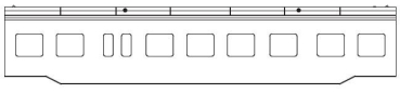 N Piko Ersatzteile Elektrotriebwagen MW Gehäuse, mit Fenster, ohne Pantographen, etc.........................................