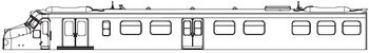 N Piko Ersatzteile NL NS BENELUX Elektrotriebwagen " Hondekop ", 2teilig, 4A, Ep.III, Gehäuse mit Fenster EW ohne Pantograph, etc...............