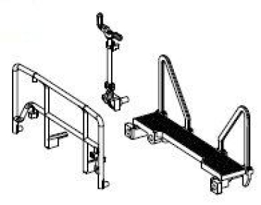 N Piko Ersatzteile D GATX Chemiekesselwagen mit Bremserbühne, 4A, Ep.VI, Laufsteg mit Geländer/ Kurbel, etc................