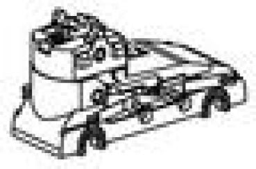 N Piko Ersatzteile NL NS Diesellokomotive Reihe 600, Nr.612, 4A, Ep.III, dunkelgrün, Getriebe vorne komplett, etc..............