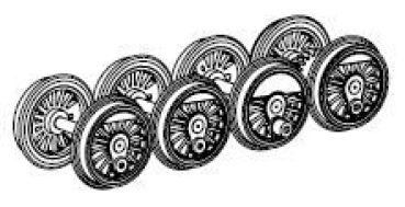 TT Ersatzteile Treibradsatz, St.4x, etc............................................................