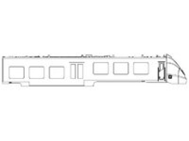 TT Piko Ersatzteile D DB Elektrotriebwagen BR 442  Gehäuse Endwagen mit Pantographen, mit Fenster+ Scheinwerfer, etc...................................................................