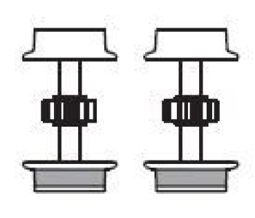 TT Piko Ersatzteile D DB Elektrotriebwagen BR 442 Talent 2, 4A, Ep.VI, Radsatz mit Haftreifen mit Zahnräder, St2, etc..........................................