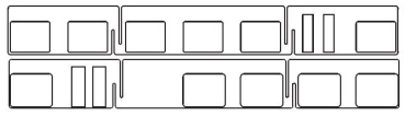 TT Piko Ersatzteile D DB Elektrotriebwagen BR 442 Fensterband rechts+ links, Mittelwagen mit WC, etc...............................................