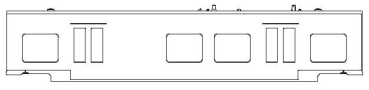 TT Piko Ersatzteile D Pri Elektrotriebwagen BR 442 Gehäuse mit Fenster, etc.......................................