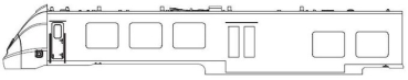 TT Piko Ersatzteile D DB Elektrotriebwagen BR 442 Gehäuse Endwagen ohne Pantographen, mit Fenster+ Scheinwerfer, etc........................................