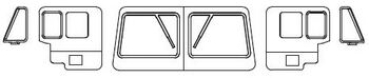 TT Ersatzteile Diesellokomotive Frontfenster, etc...............................................................