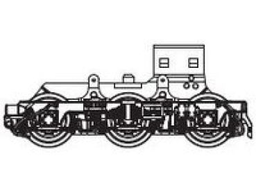 TT Ersatzteile Diesellokomotive Getriebe mit Drehgestell, 6achsig, B, .....................................................
