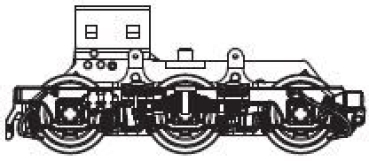TT Ersatzteile Diesellokomotive Getriebe mit Drehgestell, 6achsig, A, etc.........................................................