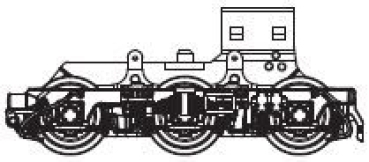 TT Ersatzteile Diesellokomotive Getriebe mit Drehgestell, 6achsig, B, etc......................................................