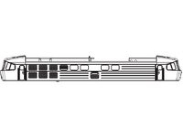 TT Ersatzteile Diesellokomotive Gehäuse bedruckt mit Fenster, etc............................................................