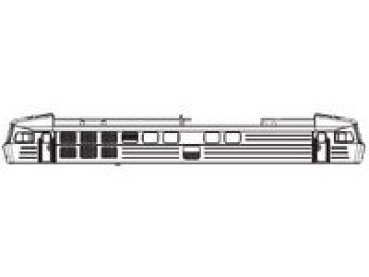 TT Ersatzteile Diesellokomotive Gehäuse bedruckt, mit Fenster, etc........................................................................................