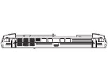 TT Ersatzteile Diesellokomotive Gehäuse bedruckt mit Fenster, etc................................................................