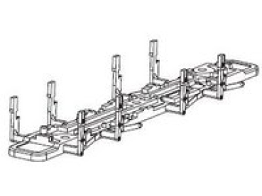 TT Piko Ersatzteile D DR Diesellokomotive BR 106 Achshalter mit Schleiffedern, etc...........................................
