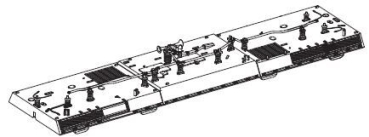 TT Ersatzteile Elektrolokomotive Dach mit Lüftergitter, etc.................................................................