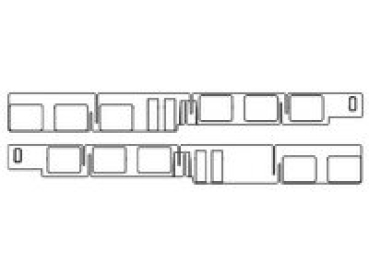TT Ersatzteile Elektrotriebwagen Fensterband rechts+ links, EW ohne Pantographen, etc................................................................