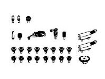 TT Piko Ersatzteile D DB Elektrolokomotive BR 150 067- 7, 6A, Ep.V, rot, cargo, Antenne/  Isolatoren, etc...........................