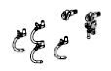 TT Piko Ersatzteile D DB Elektrolokomotive BR 150 120- 4, 6A, Ep.V, blau- beige, Hakenkupplung, Bremsschlauch, etc..........................