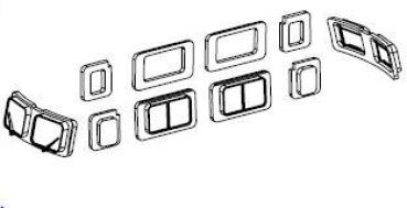 TT Piko Ersatzteile D DB Elektrolokomotive BR 150 001, 6A, Ep.III, grün, Fenster, etc.......................