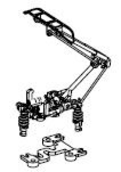 TT Piko Ersatzteile D DR Elektrolokomotive BR 243 064- 3, 4A, Ep.IV, Pantograph, etc.........................