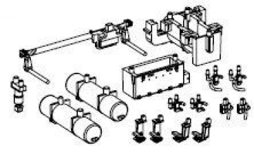 TT Piko Ersatzteile D DR Elektrolokomotive BR 243 064- 3, 4A, Ep.IV, Rahmenanbauteile, etc....................