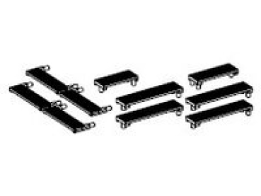 TT Piko Ersatzteile D DR Elektrolokomotive BR 212 002- 0, 4A, Ep.IV, rot, Laufstege, Trittbrett, etc....................