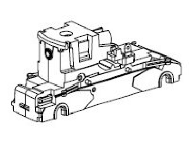 TT Piko Ersatzteile D DR Elektrolokomotive BR 212 002- 0, 4A, Ep.IV, rot, Getriebeeinheit, komplett, etc..........................