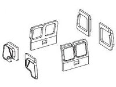 TT Piko Ersatzteile D DR Diesellokomotive BR 102 123- 7, 2A, Ep.IV, gelb, Fenster, etc......................