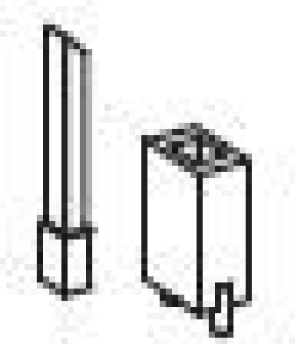 TT Piko Ersatzteile D DR Diesellokomotive BR 102 104- 7, 2A, Ep.IV, gelb, Lichtleiter, Schlot mit Abdeckung, etc......................