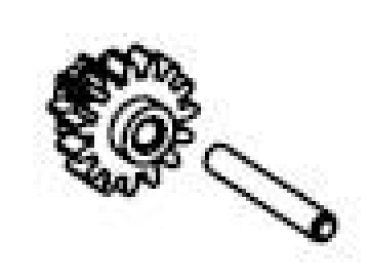 TT Piko Ersatzteile D DR Diesellokomotive TGK2, 2A, Ep.IV, gelb, Zwischenzahnrad mit Achse, etc............................