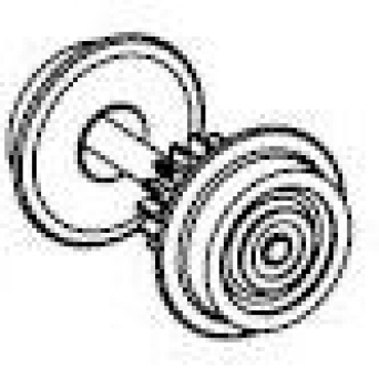 TT Piko Ersatzteile D DR Diesellokomotive TGK2, 2A, Ep.IV, gelb, Radsatz mit Haftreifen für TT TGK2, St.1, etc..............