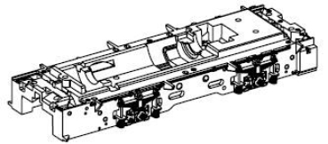 TT Piko Ersatzteile RZD Diesellokomotive TGK2- M, 2A, Ep.IV, grün, Rahmen, etc...............