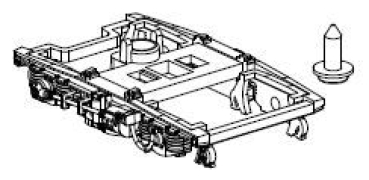 TT Piko Ersatzteile D DR Reko- Reisezugwagen Kl.2, 4A, Ep.III, Drehgestell, Achsgeneratur, Bremsgestänge 4x, Schraube, etc.................